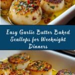Irresistible Garlic Butter Baked Scallops Recipe