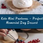 Keto Memorial Day Mini Pavlovas Recipe