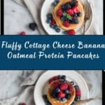 Cottage Cheese Banana Oatmeal Protein Pancakes Recipe