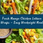 Mango Chicken Lettuce Wraps Recipe