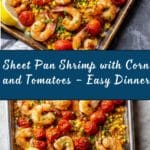 Sheet Pan Shrimp with Corn and Tomatoes Recipe
