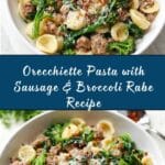 Orecchiette Pasta with Sausage and Broccoli Rabe Recipe