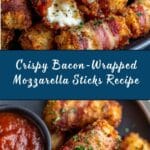 Bacon-Wrapped Mozzarella Sticks Recipe