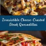 Cheese-Crusted Steak Quesadillas Recipe