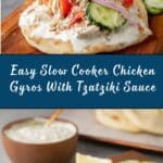 Slow Cooker Chicken Gyros Recipe