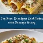 Southern Breakfast Enchiladas Sausage Gravy Recipe