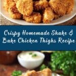 Homemade Shake & Bake Chicken Thighs Recipe