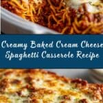 Baked Cream Cheese Spaghetti Recipe