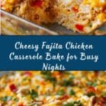 Fajita Chicken Casserole Bake Recipe