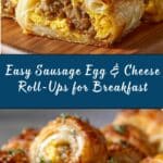 Sausage Egg & Cheese Roll-Ups Recipe