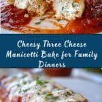 Three Cheese Manicotti Recipe