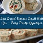 Sun Dried Tomato Basil Roll Ups Recipe