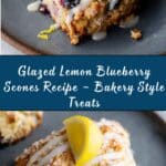 Glazed Lemon Blueberry Scones Recipe