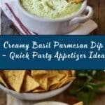 Basil Parmesan Dip Recipe