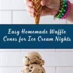 Homemade Waffle Cones Recipe