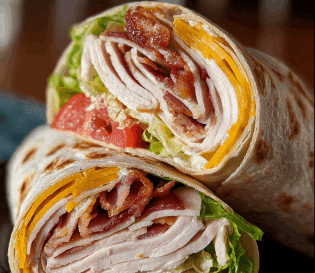 Turkey Ranch Club Wrap Recipe