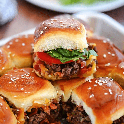 Bacon Cheeseburger Mini Sliders Recipe