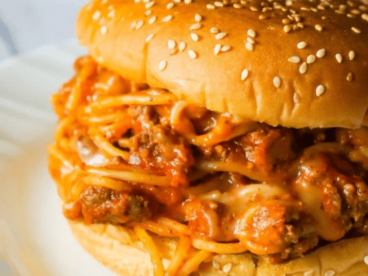 Cheesy Spaghetti Sloppy Joes Recipe