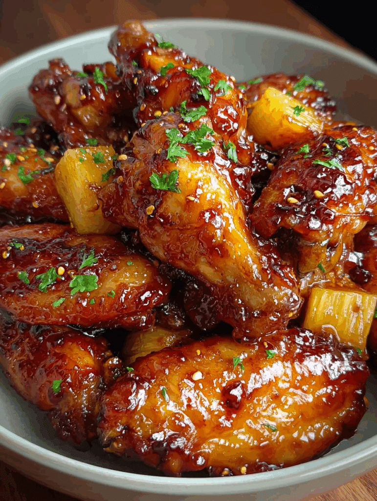 Brown Sugar Pineapple Wings Recipe