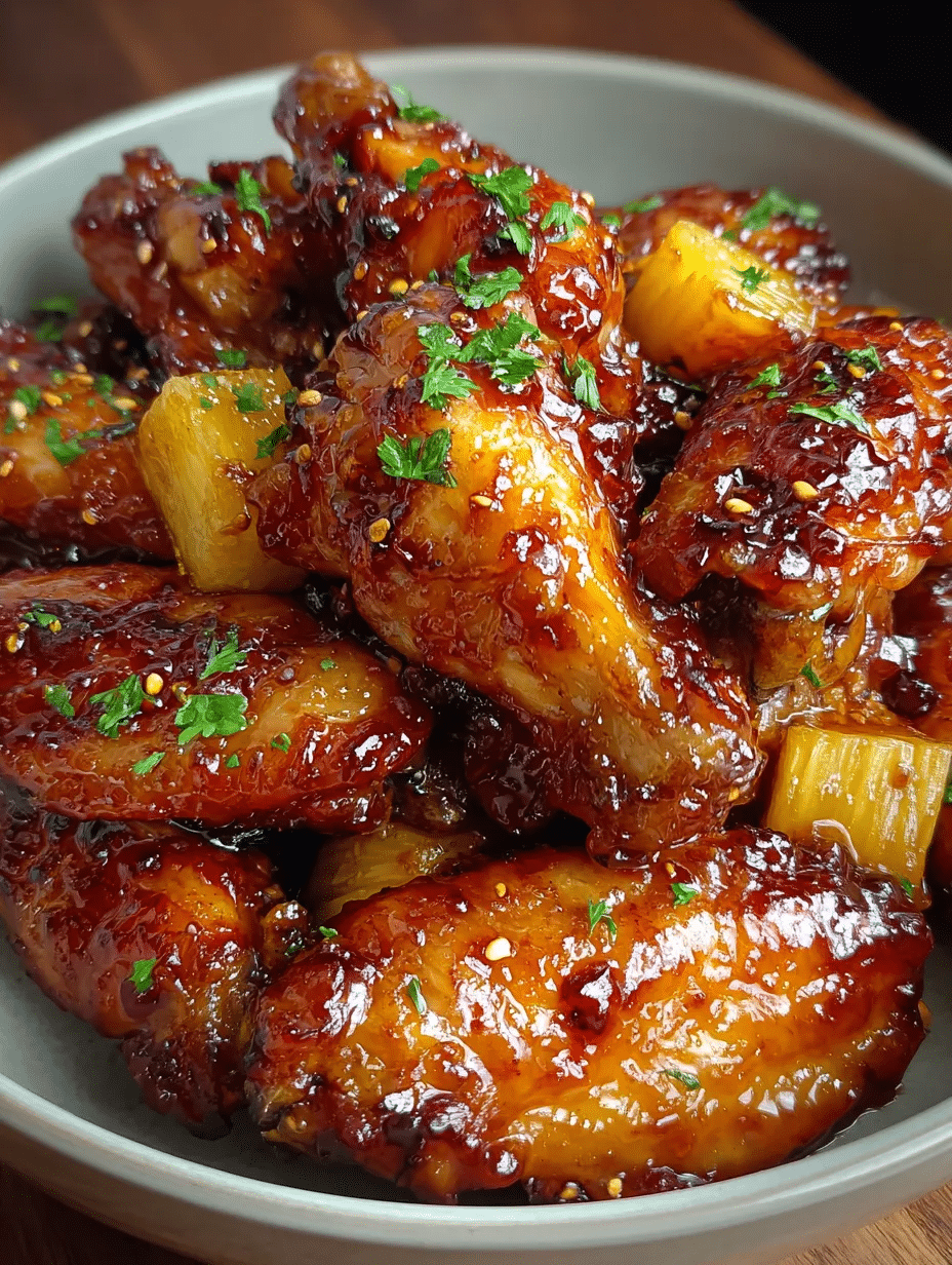 Brown Sugar Pineapple Wings Recipe