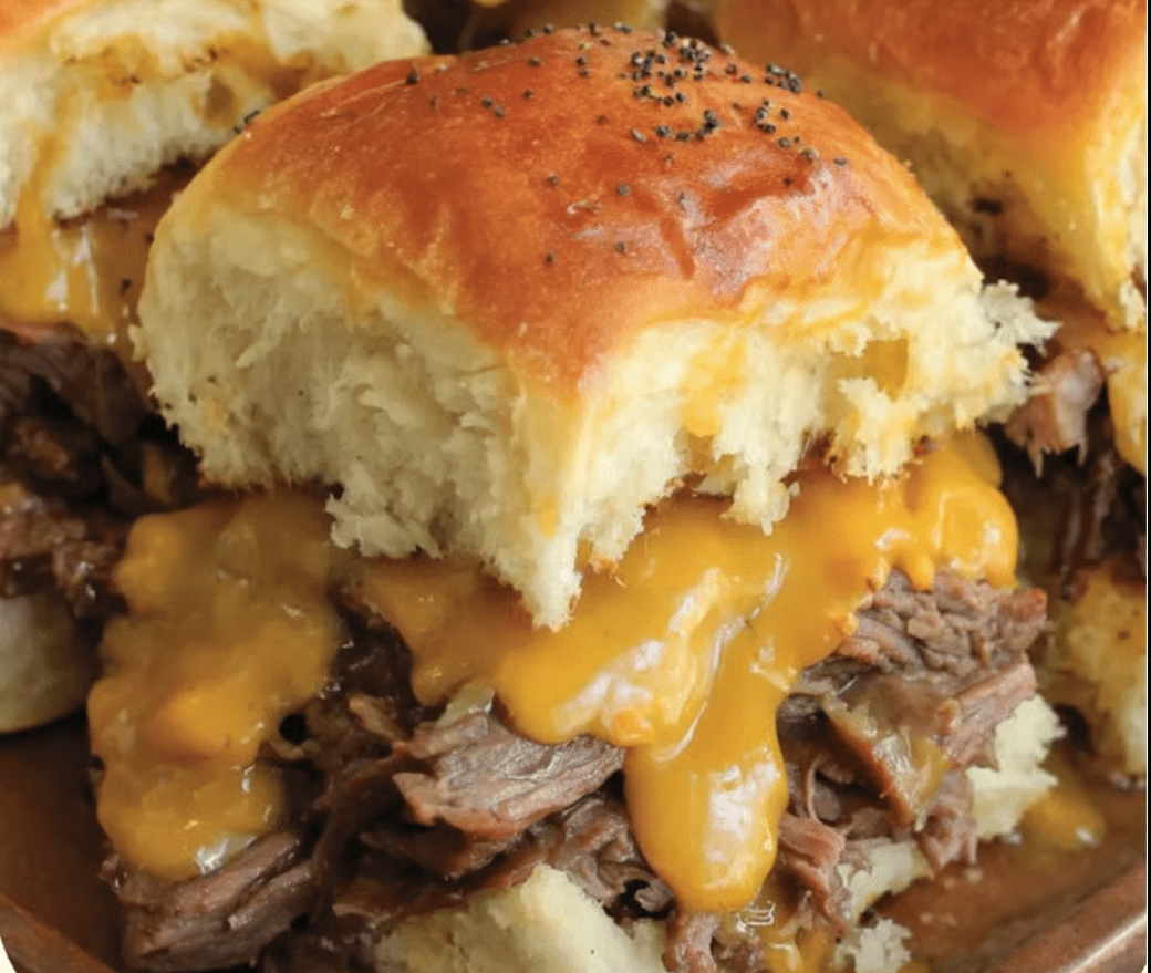 Roast Beef & Cheddar Sliders Recipe