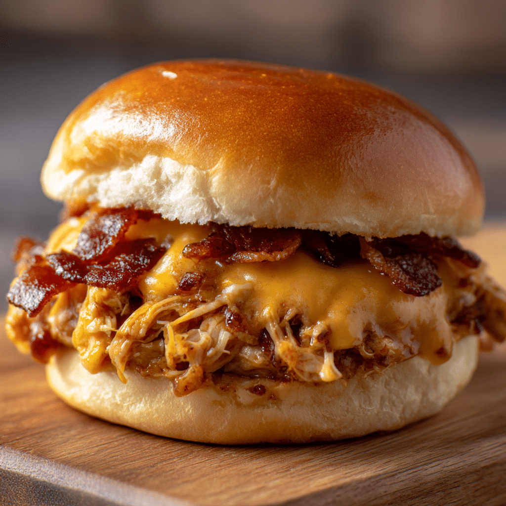 Bacon BBQ Chicken Sliders Recipe