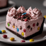 Pink M&M Snickers Cheesecake Recipe