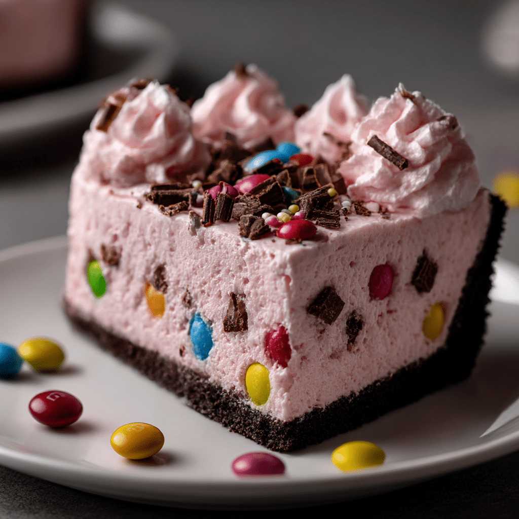 Pink M&M Snickers Cheesecake Recipe
