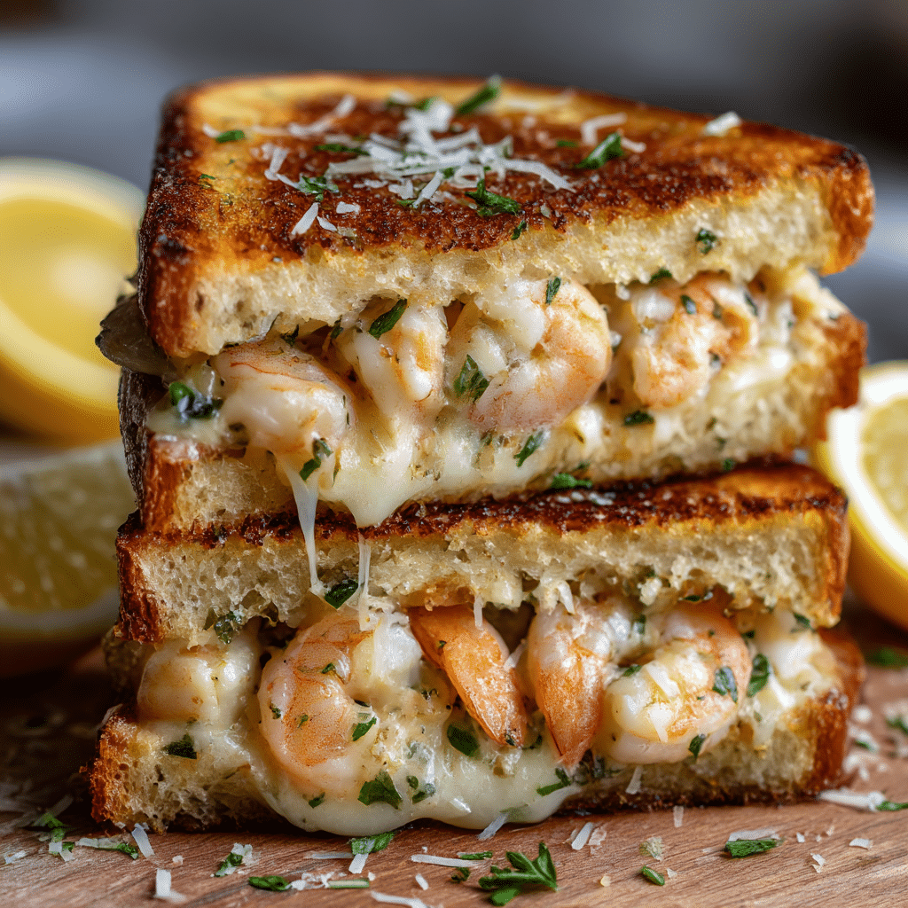 Shrimp Grilled Gourmet Cheese Recipe