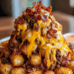 Bacon Cheeseburger Stuffed Tater Tot Cones Recipe